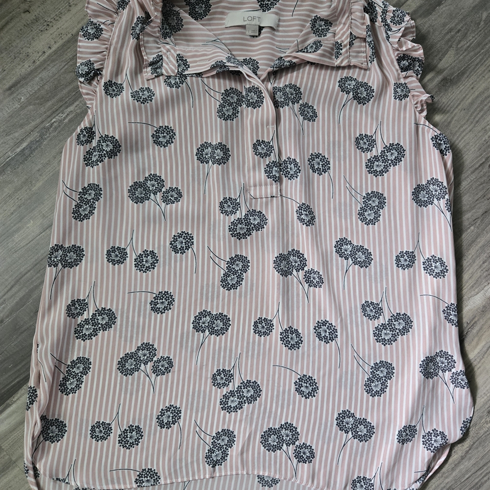 LOFT Pink Floral Women's Top